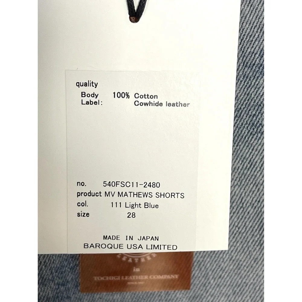 New! MOUSSY VINTAGE Mathews Cut Off Short Light Blue Distressed Raw Hem Denim 28 - Picture 4 of 16